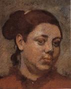 Edgar Degas Head of a Woman painting